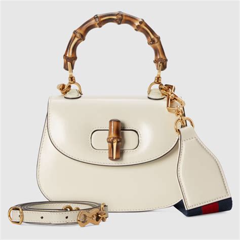 gucci white bamboo bag|Gucci bamboo bag 2021.